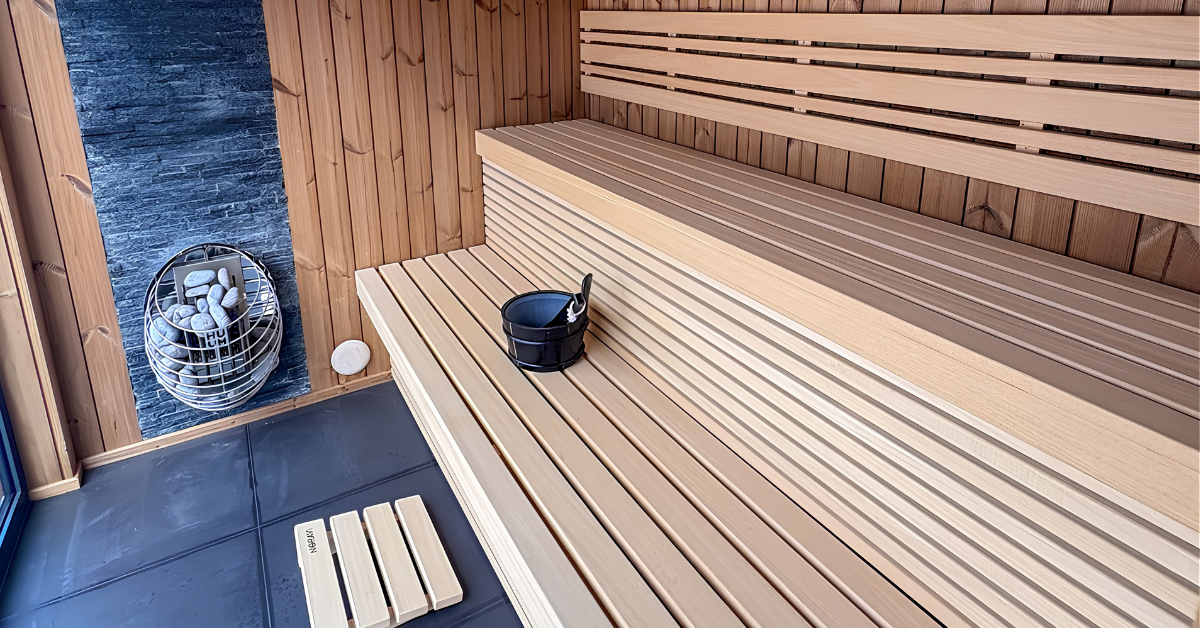 Moular Outdoor Sauna interior