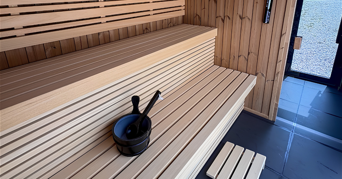 Moular Outdoor Sauna interior